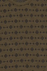 Olive Printed Boy's T-Shirt